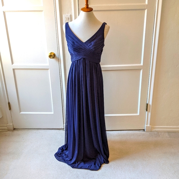 David's Bridal Dresses & Skirts - David's Bridal navy blue dress Size 8